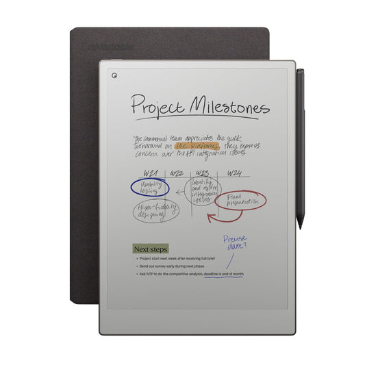 reMarkable Paper Pro + Marker Plus Type Folio front view — available in Kenya at Trewrld KES 131,000, M-Pesa & free Nairobi…