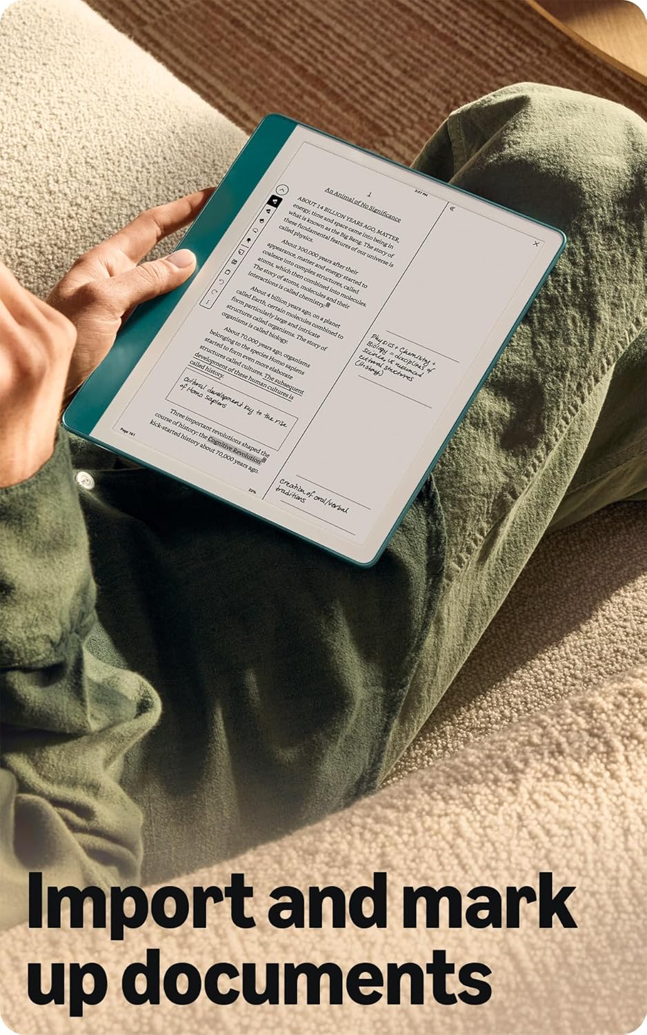 Kindle Scribe Tungsten notebook view