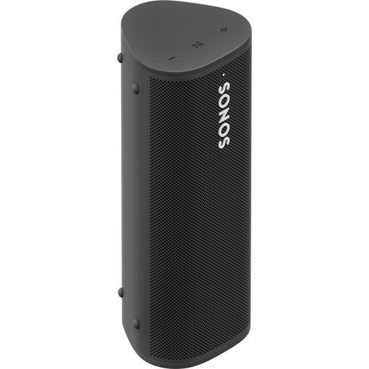 Sonos Roam SL in Shadow Black, angled front view