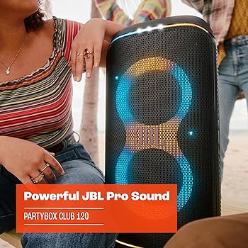 JBL PartyBox Club 120 Speaker side view — available in Kenya at Trewrld KES 44,000, M-Pesa & free Nairobi delivery