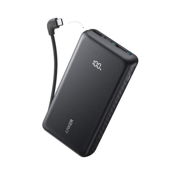 Anker Zolo Power Bank (20K, 22.5W, Built-In USB-C Cable)