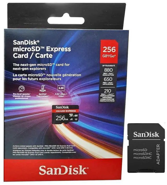 SanDisk 256GB Micro Express detail view — available in Kenya at Trewrld KES 14,000, M-Pesa & free Nairobi delivery