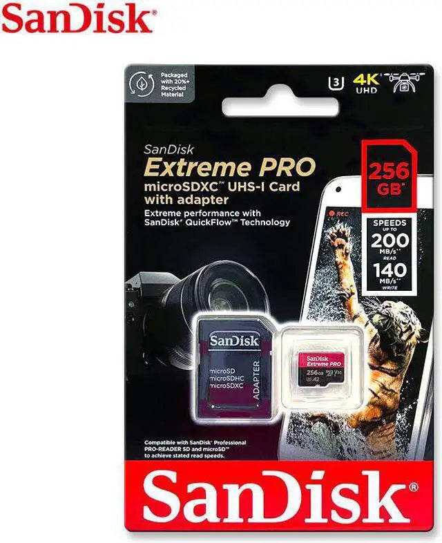 SanDisk 256GB Micro Extreme PRO detail view — available in Kenya at Trewrld KES 14,000, M-Pesa & free Nairobi delivery