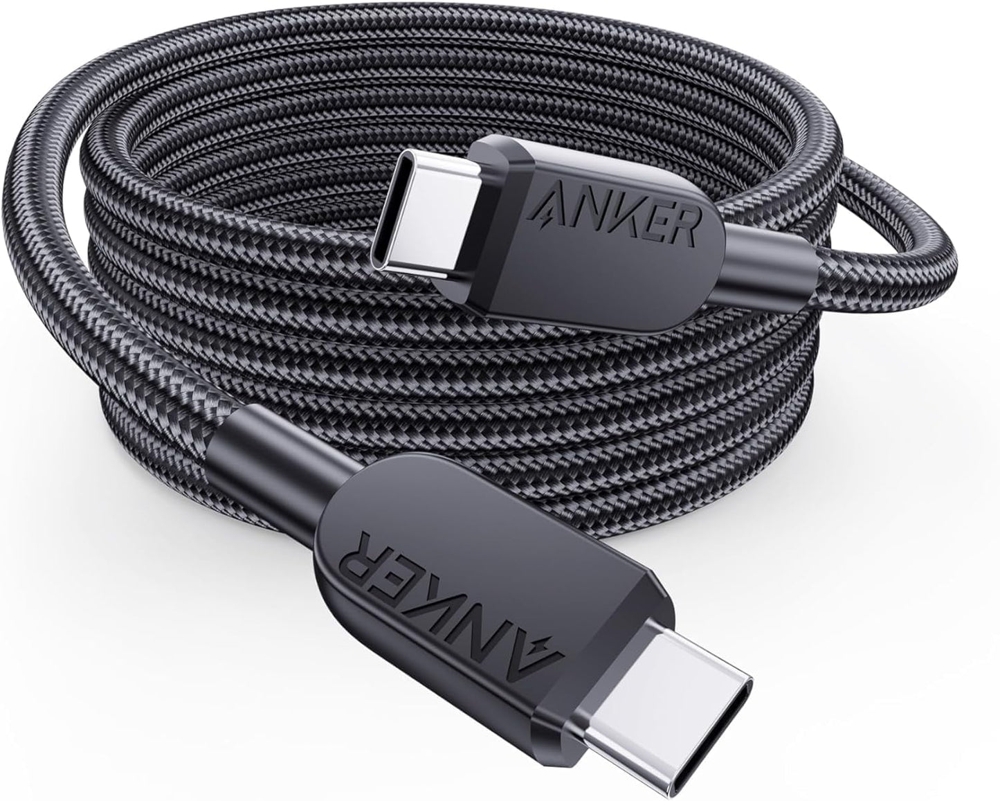 Anker USB-C to USB-C 240W Upcycled-Braided Cable front view — available in Kenya at Trewrld KES 6,200, M-Pesa & free Nairobi…