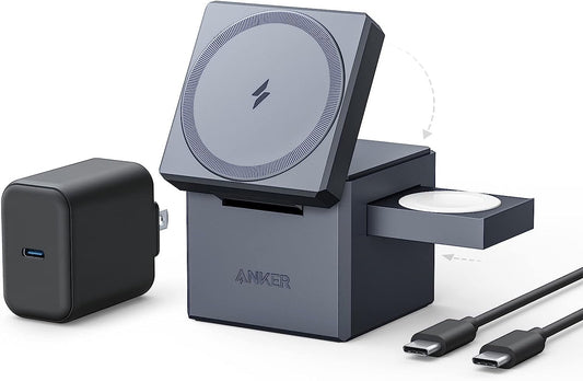 Anker 3-in-1 Cube with MagSafe front view — available in Kenya at Trewrld KES 14,000, M-Pesa & free Nairobi delivery