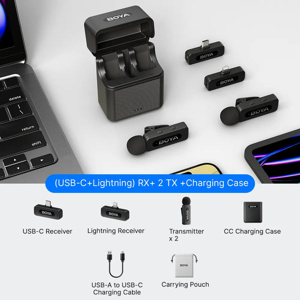 BOYA BY-V 2.0 Wireless Lavalier Microphone