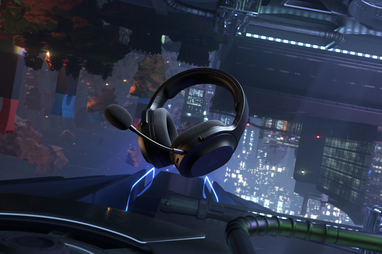 Razer Barracuda X wireless gaming headset front view