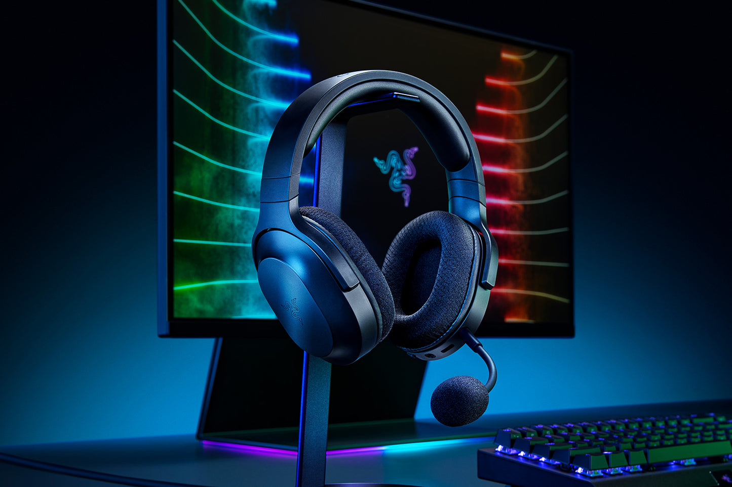 Razer Barracuda X folded for portability