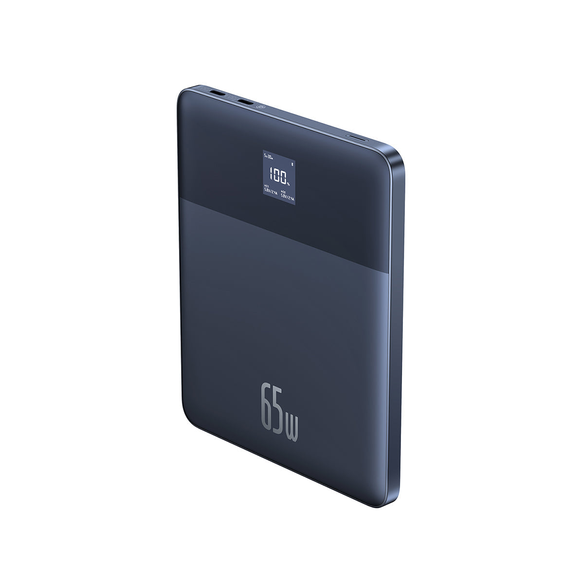 Baseus Blade2 Smart Power Bank 65W 12000mAh - front view with digital display