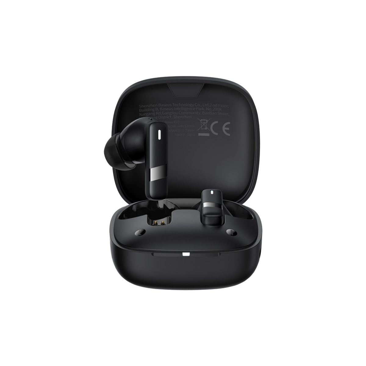 Baseus Bowie E20 TWS Bluetooth Earbuds - earbuds and charging case, front view