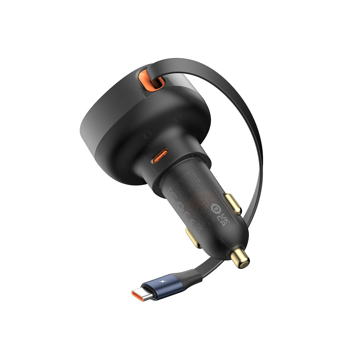 Baseus Enjoyment Pro Car Charger retractable cable extended