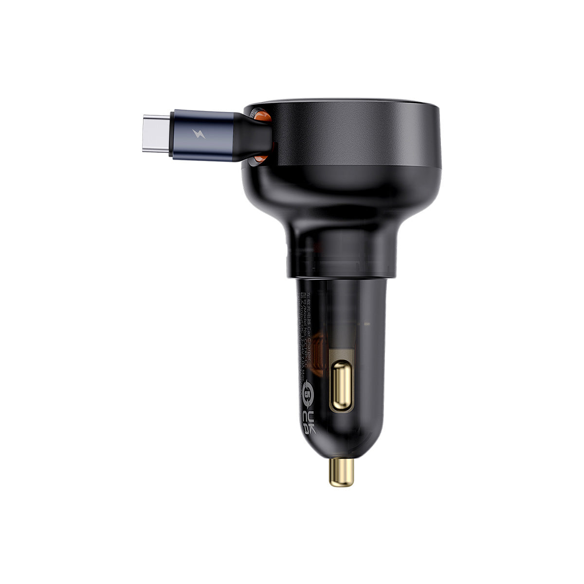 Baseus Enjoyment Pro Car Charger plugged into car socket
