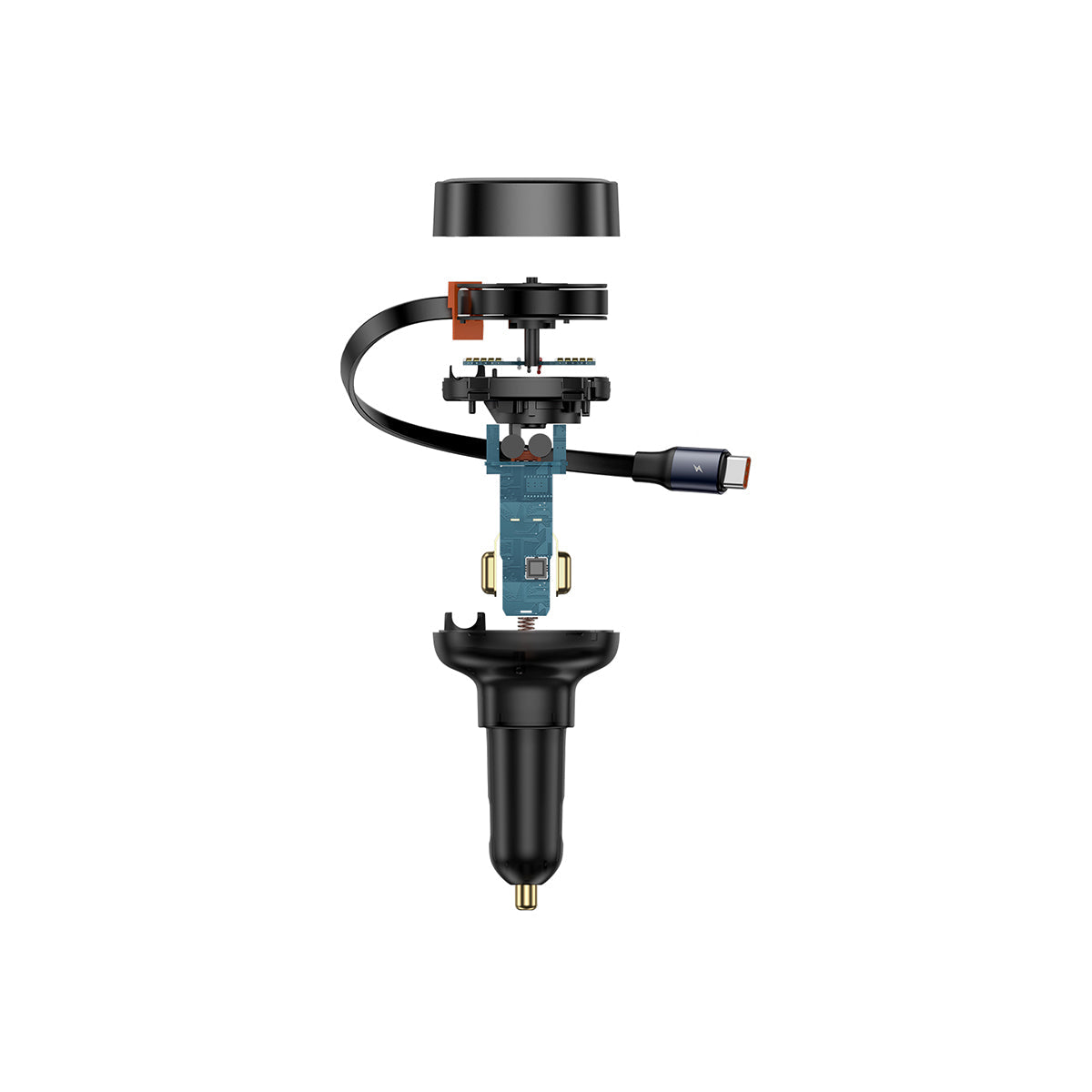 Baseus Enjoyment Pro Car Charger dual port close-up