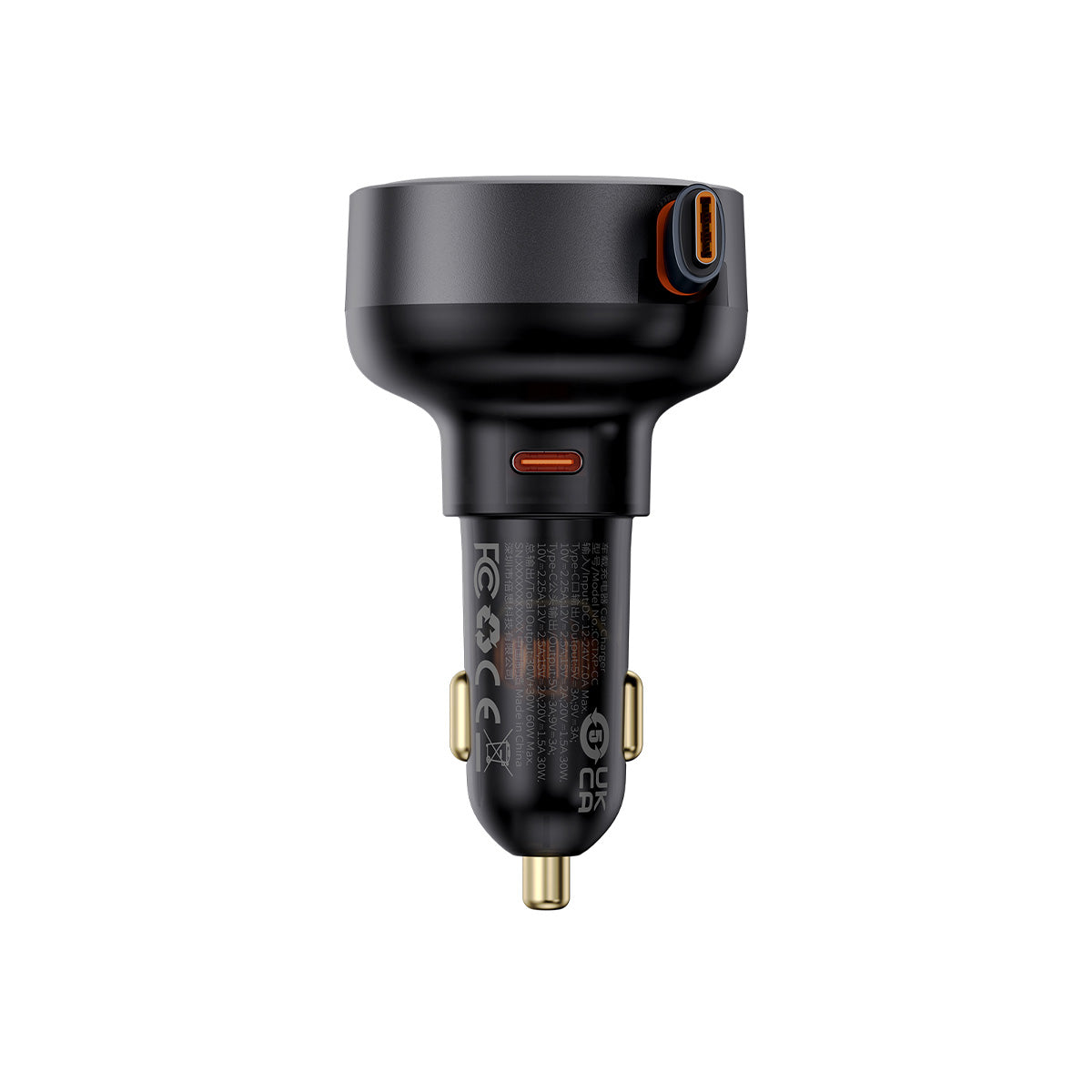 Baseus Enjoyment Pro Car Charger cable retracted
