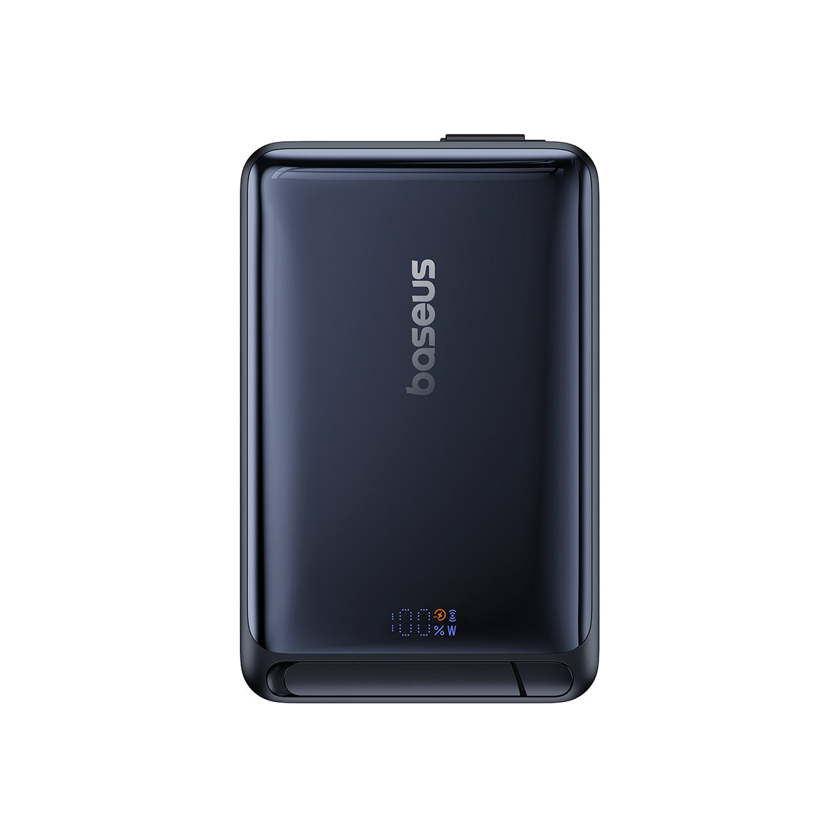 Baseus Nomos Magnetic Power Bank with foldable kickstand deployed