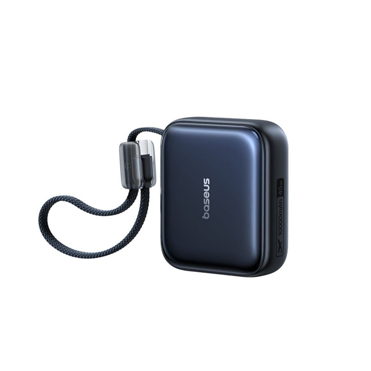 Baseus PicoGo Power Bank 45W 10000mAh With Built-in Cable - front view