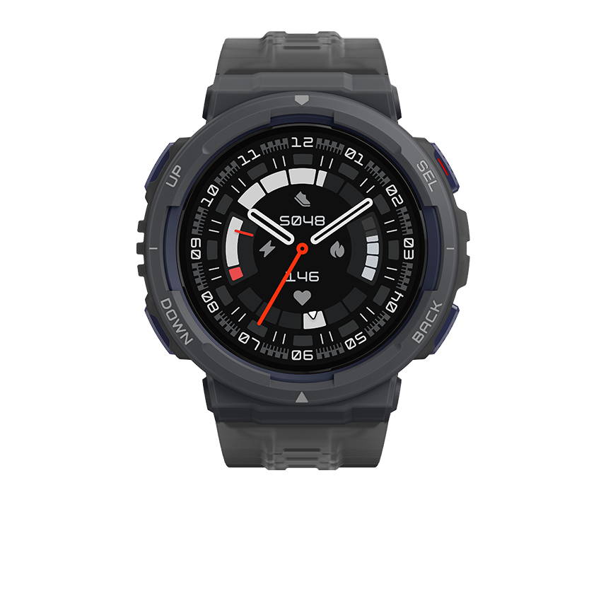 Amazfit Active Edge Smartwatch side view — available in Kenya at Trewrld KES 16,500, M-Pesa & free Nairobi delivery