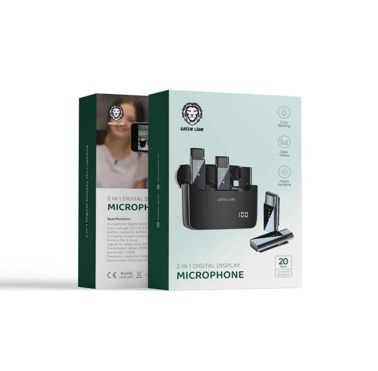 2 in 1 Digital Display Microphone Kenya  Box