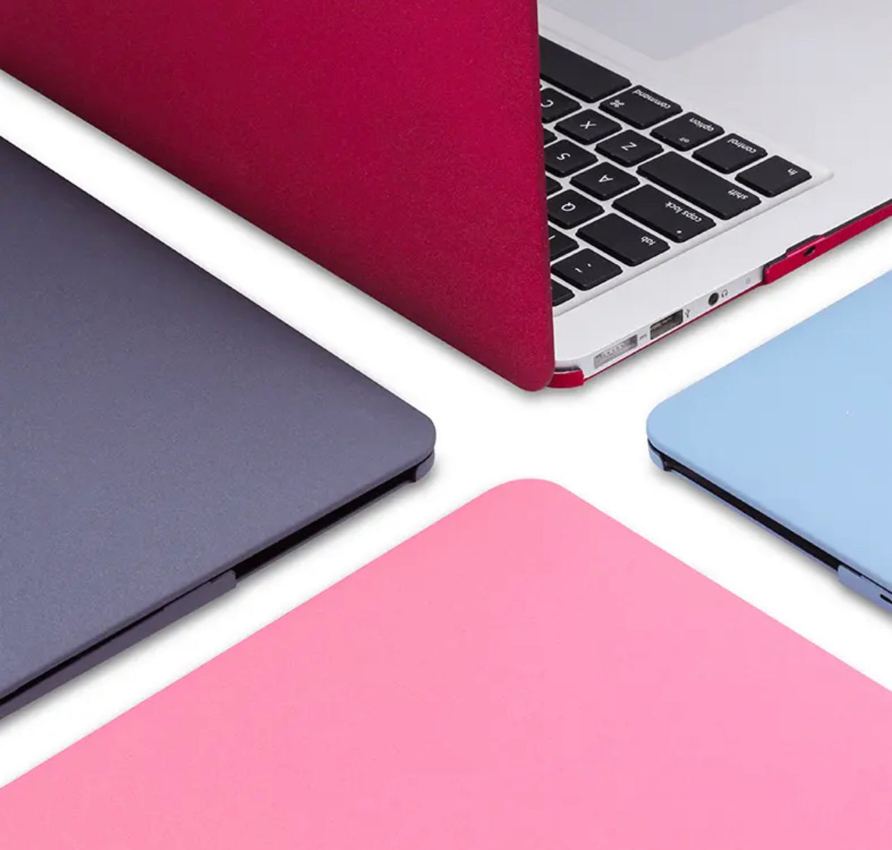 MacBook Matte Finish Case in red — protective laptop cover available in Nairobi and countrywide Kenya