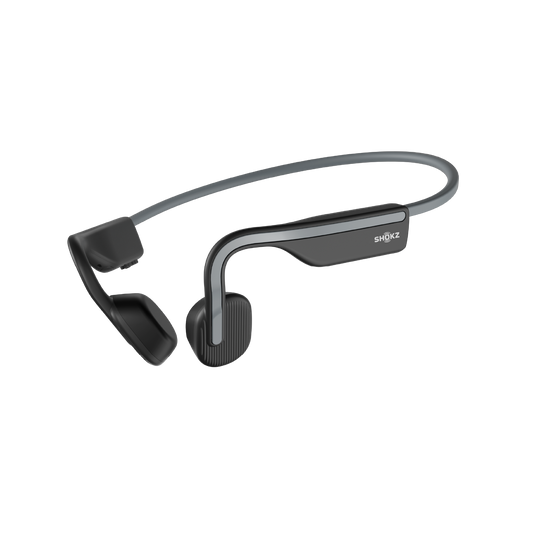Shokz OpenMove bone conduction headphones in Grey - hero shot