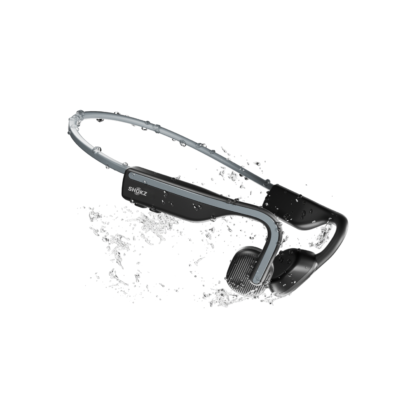 Shokz OpenMove in Grey - open ear design detail