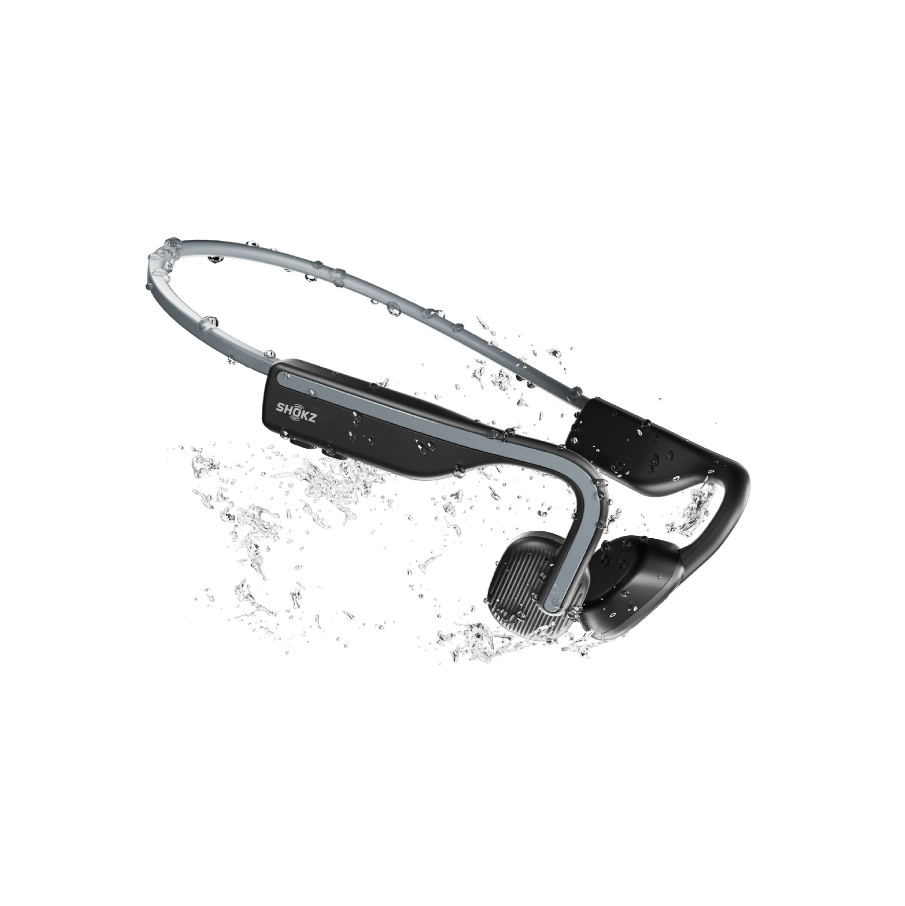 Shokz OpenMove in Grey - open ear design detail