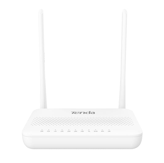 Tenda HG6 N300 Wi-Fi GPON ONT Router, 4 LAN Ports