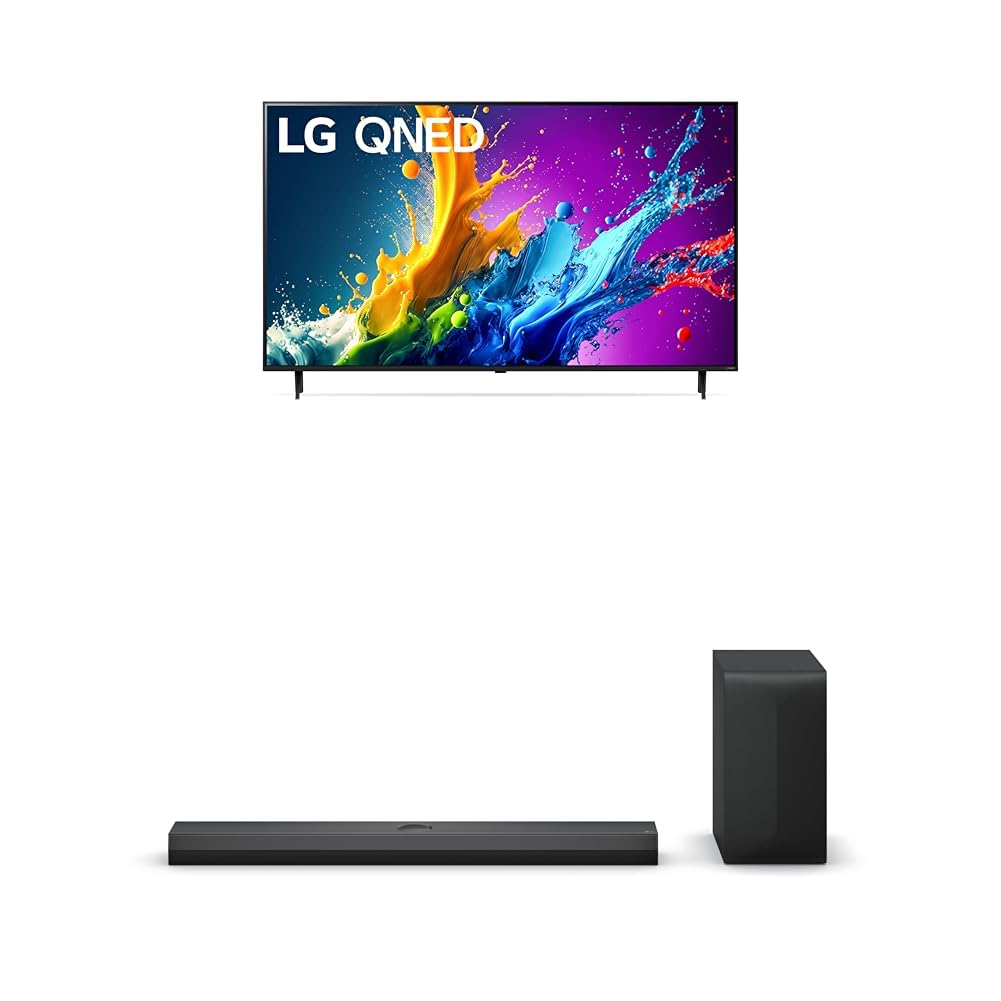 LG 55-Inch Class QNED80T Series LED Smart TV 4K Processor Flat Screen