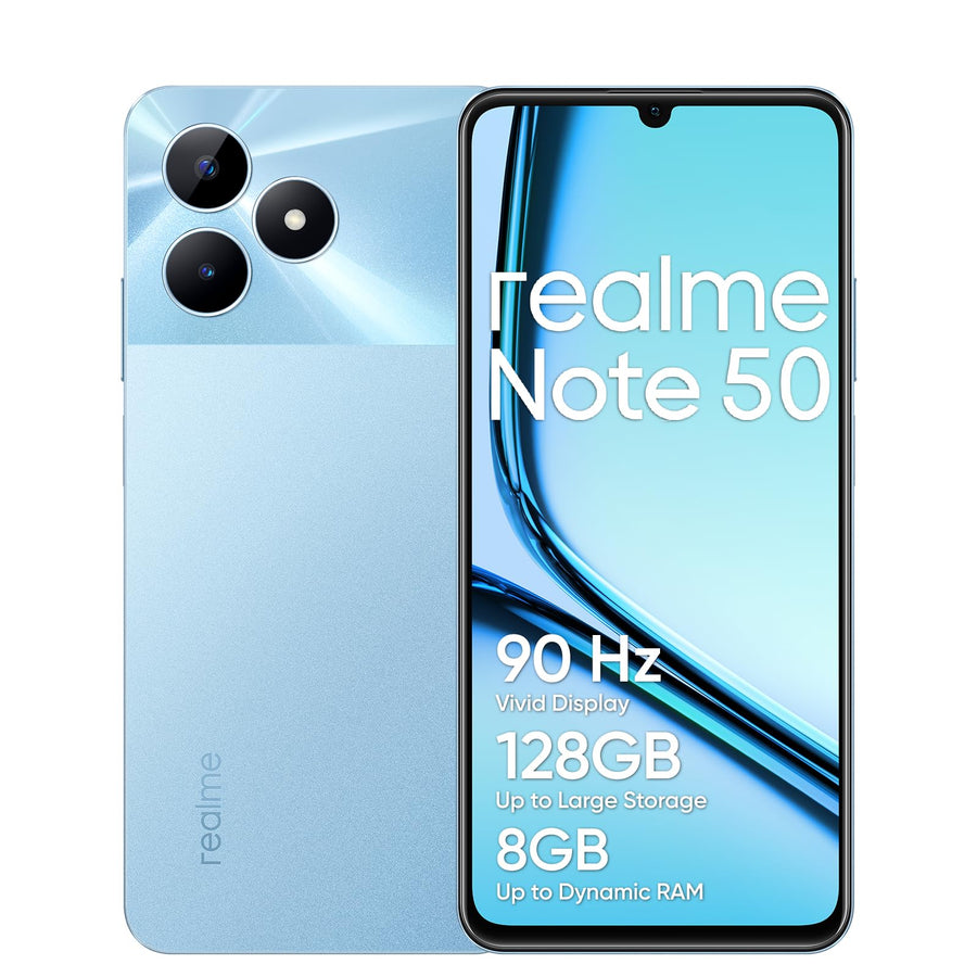 realme Note 50 (128GB, 4GB RAM) smartphone in Kenya – front view, price in Kenya at trewrld