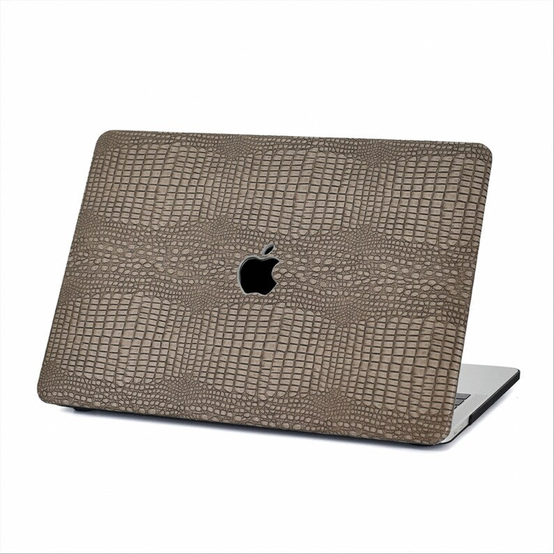 Crocodile Leather Shell MacBook Case Cover