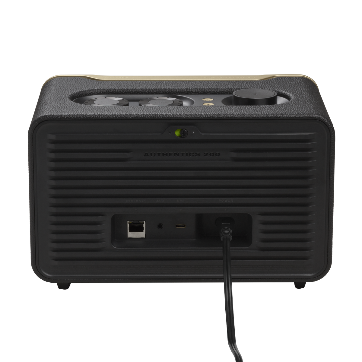 JBL Authentics 200 back panel with connectivity ports
