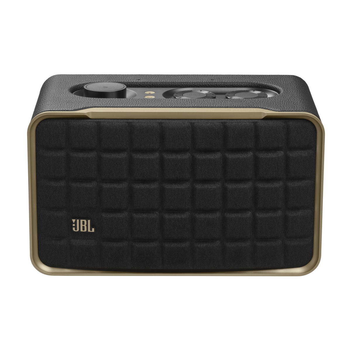 JBL Authentics 200 front view showing Quadrex grille