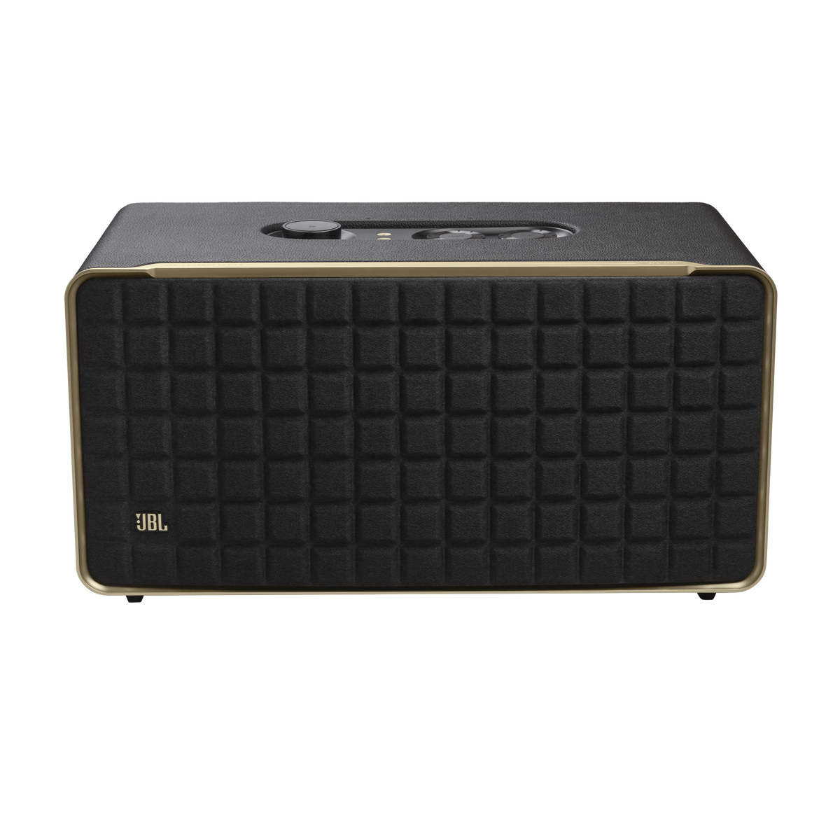 JBL Authentics 500 front view showing Quadrex grille