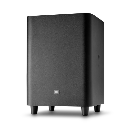 JBL Bar 3.1 detail shot near wireless subwoofer - official JBL product image