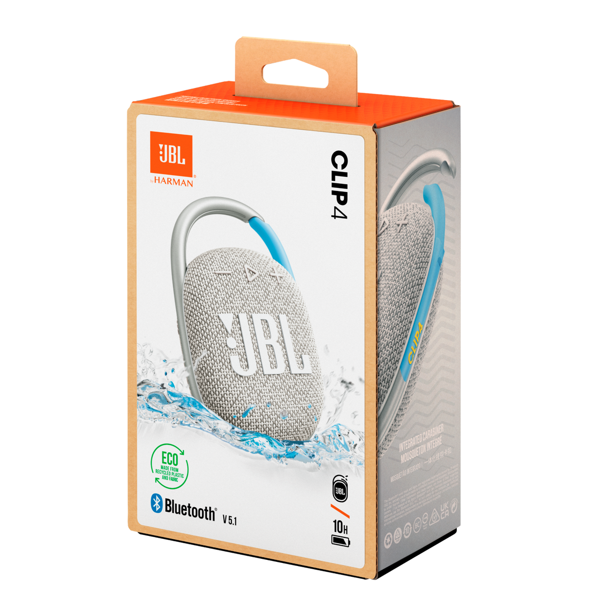 JBL Clip 4 Eco retail packaging box