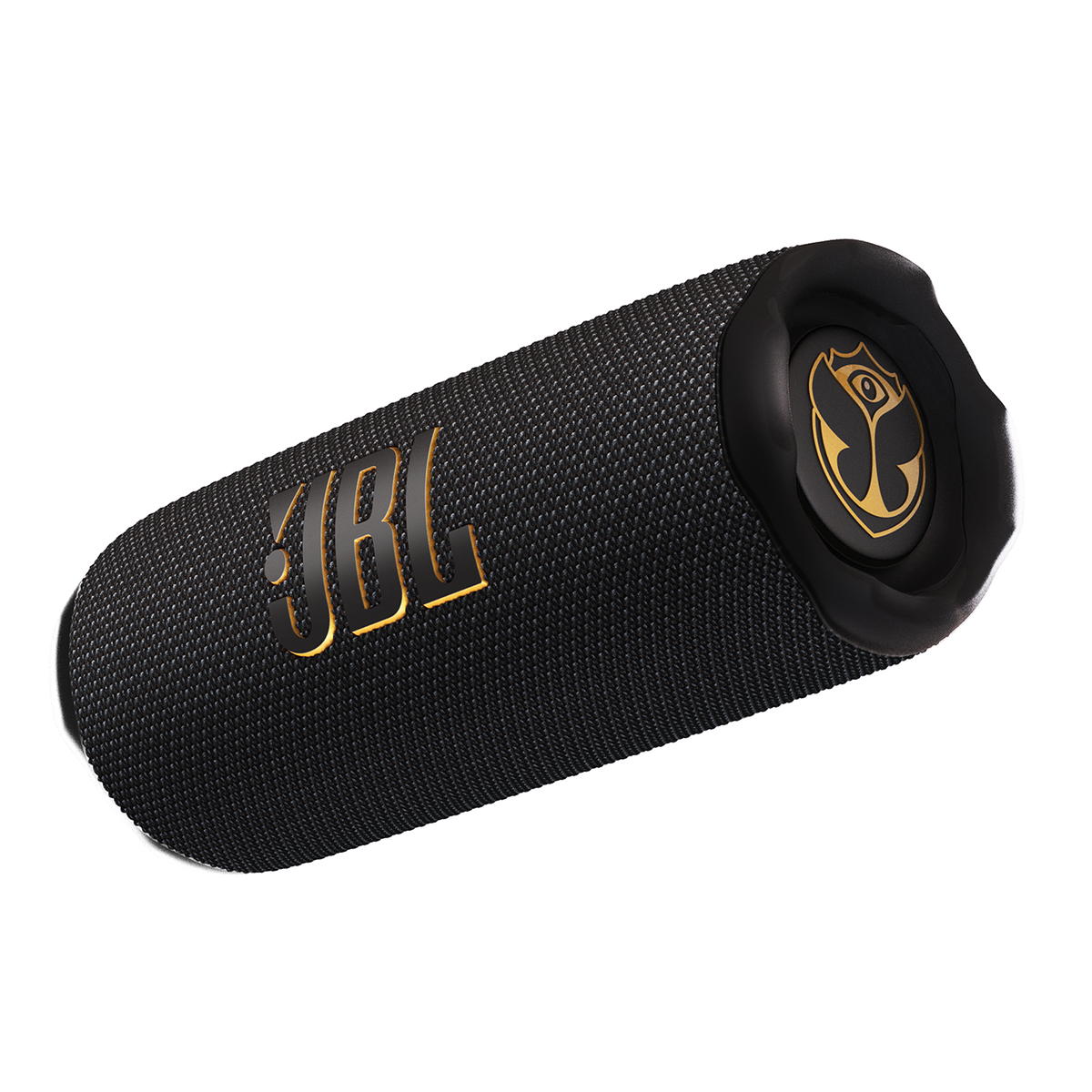 JBL Flip 7 Tomorrowland portable Bluetooth speaker - Black - hero front view