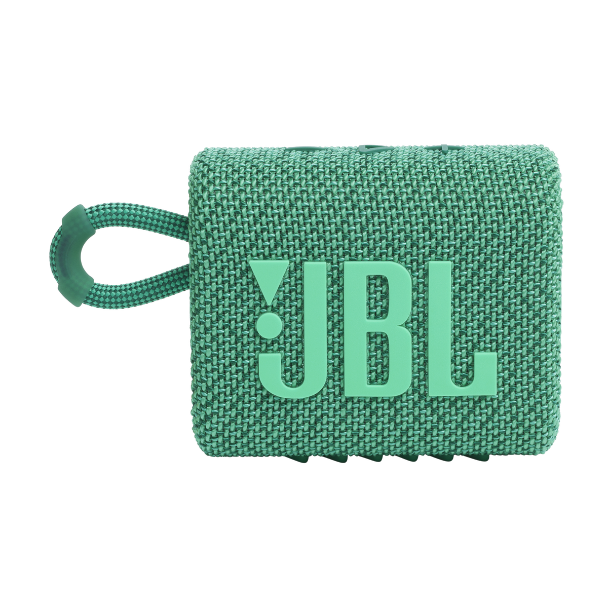 JBL Go 3 Eco front view showing recycled fabric grille