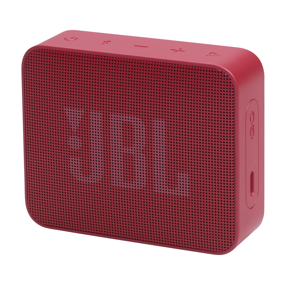 JBL Go Essential 2 portable Bluetooth speaker in Red - hero shot