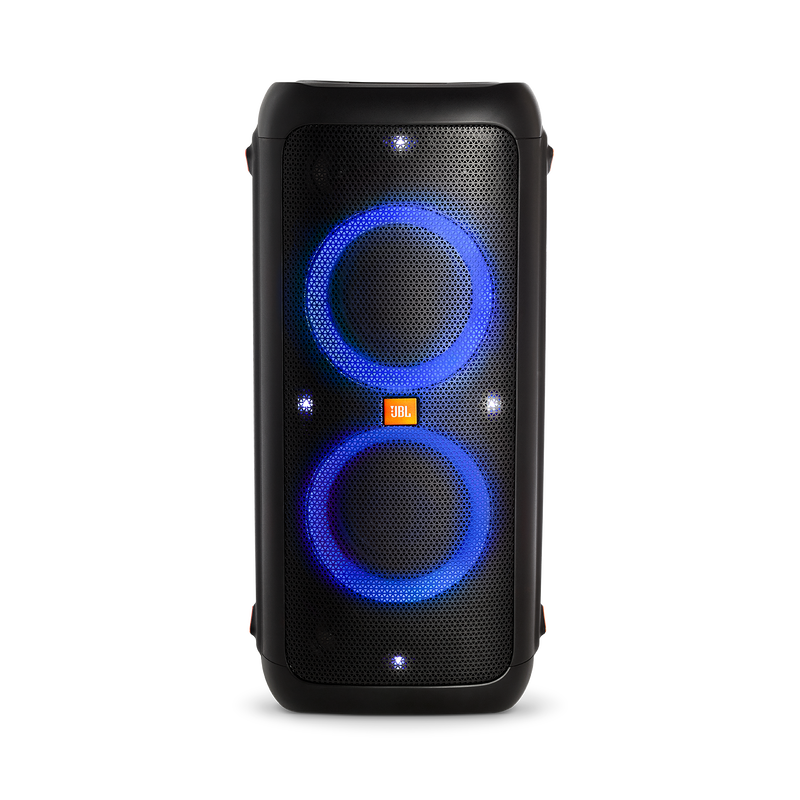 JBL PartyBox 300 with light show effects illuminated