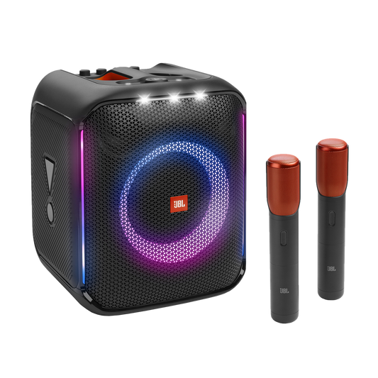 JBL PartyBox Encore portable party speaker with two wireless microphones - hero