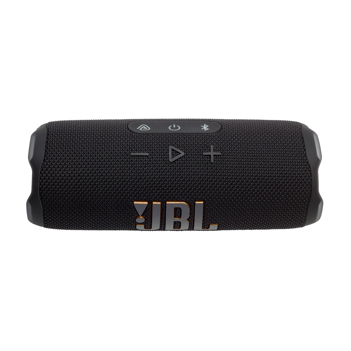 JBL Flip 7 Tomorrowland speaker - top view showing controls