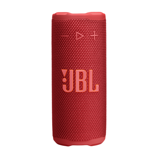 JBL Grip compact Bluetooth speaker, red, hero shot