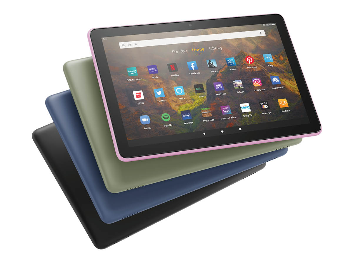 Amazon Fire HD 10 Tablet 32GB (2023, 13th Gen) side view — available in Kenya at Trewrld KES 20,000, M-Pesa & free Nairobi d…