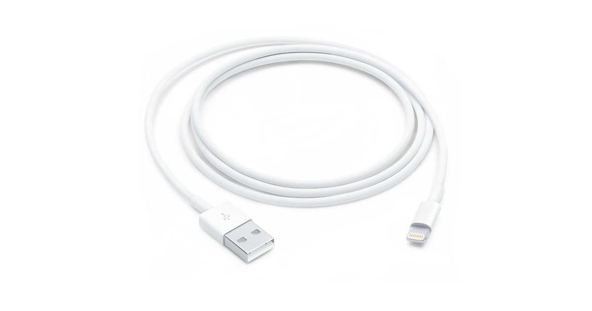 Apple 5W USB Power Adapter with Lightning to USB Cable — official Apple product photo