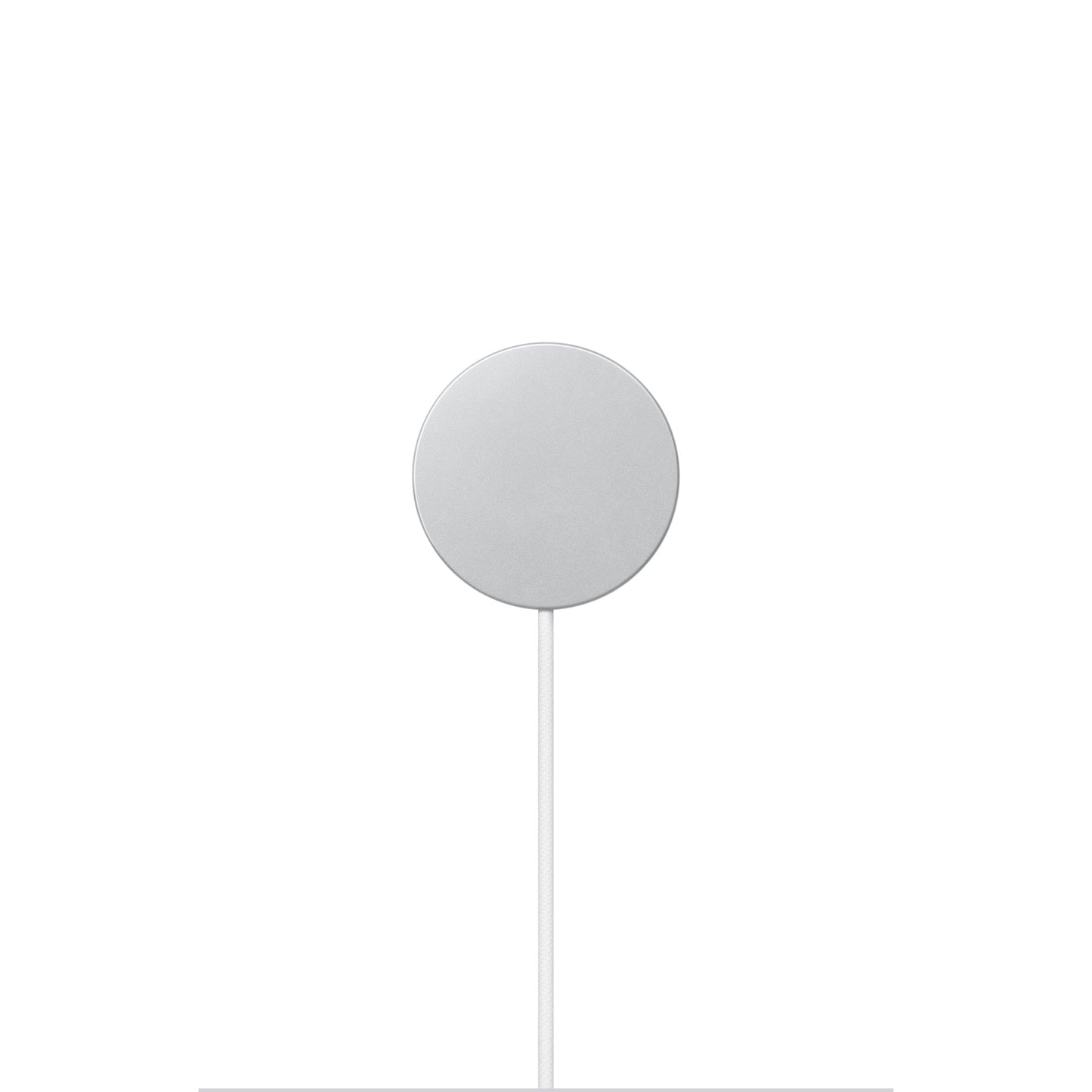 Apple MagSafe Charger back exterior showing flat circular design with woven USB-C cable