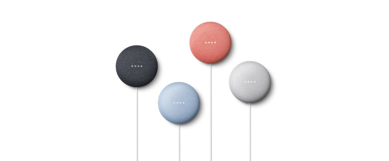 Google Nest Mini smart speaker official product photo