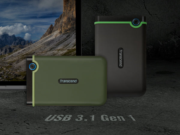 Transcend StoreJet 25M3 one-touch auto backup feature