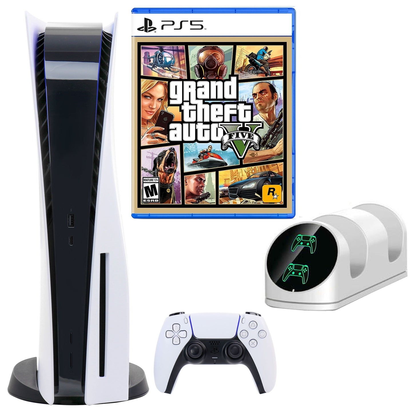Sony PS5 GTA V side view — available in Kenya at Trewrld KES 8,000, M-Pesa & free Nairobi delivery