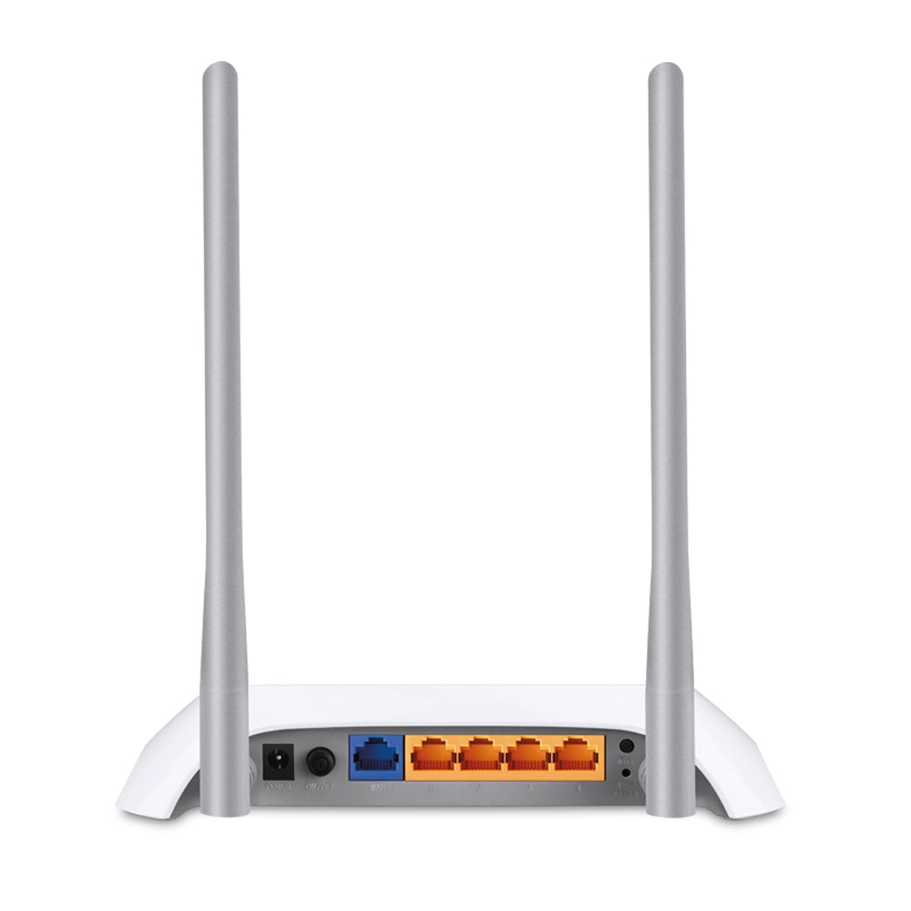 TP-Link TL-MR3420 router with USB 3G/4G modem inserted - official TP-Link product image