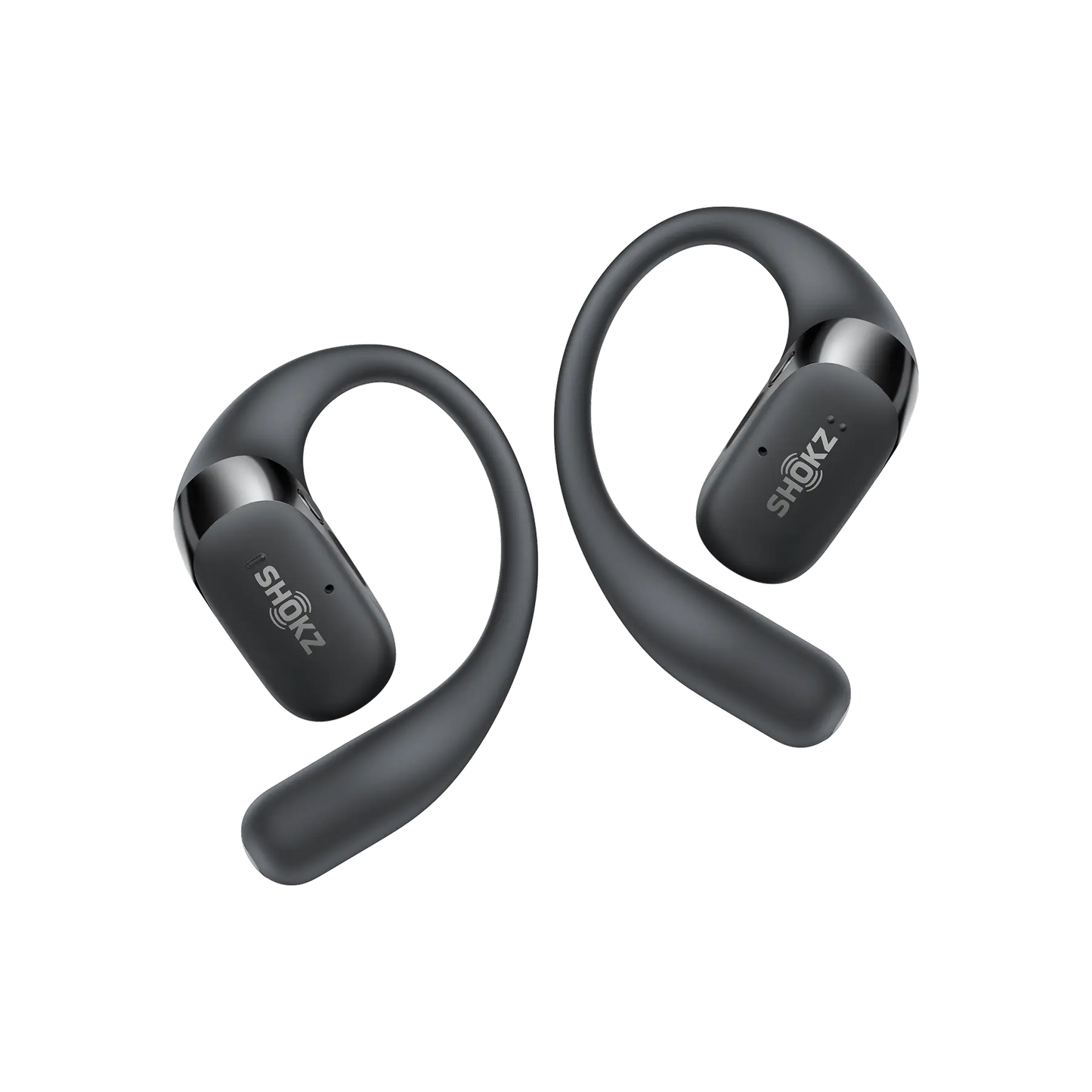 Shokz OpenFit 2+ open-ear earbuds in Black - hero shot